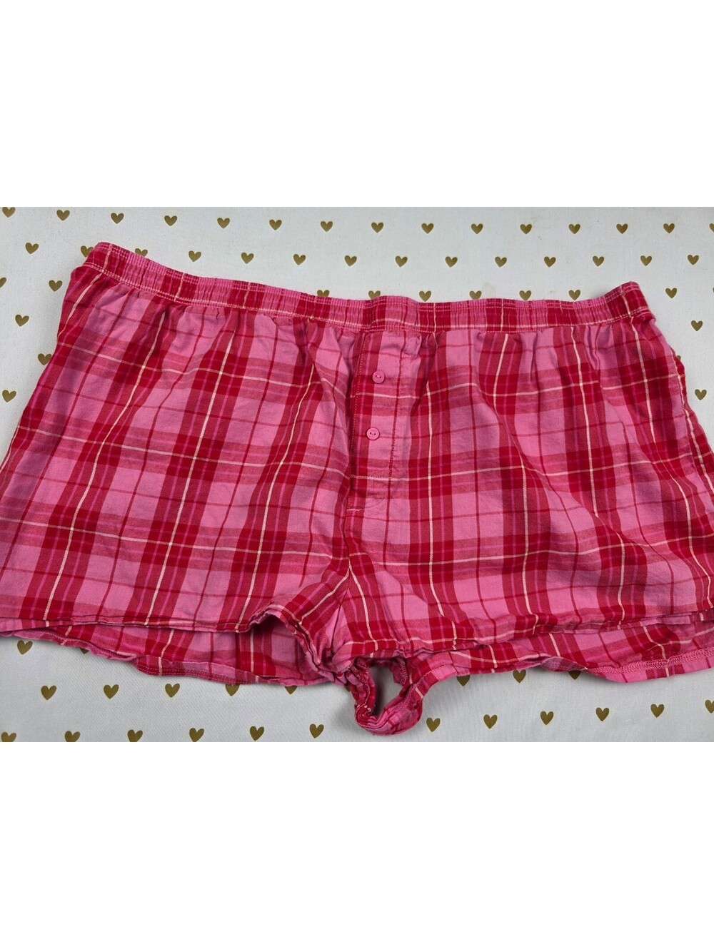 Victorias Secret PINK Plaid XL Sleep Shorts Boxers Pajama Bottoms